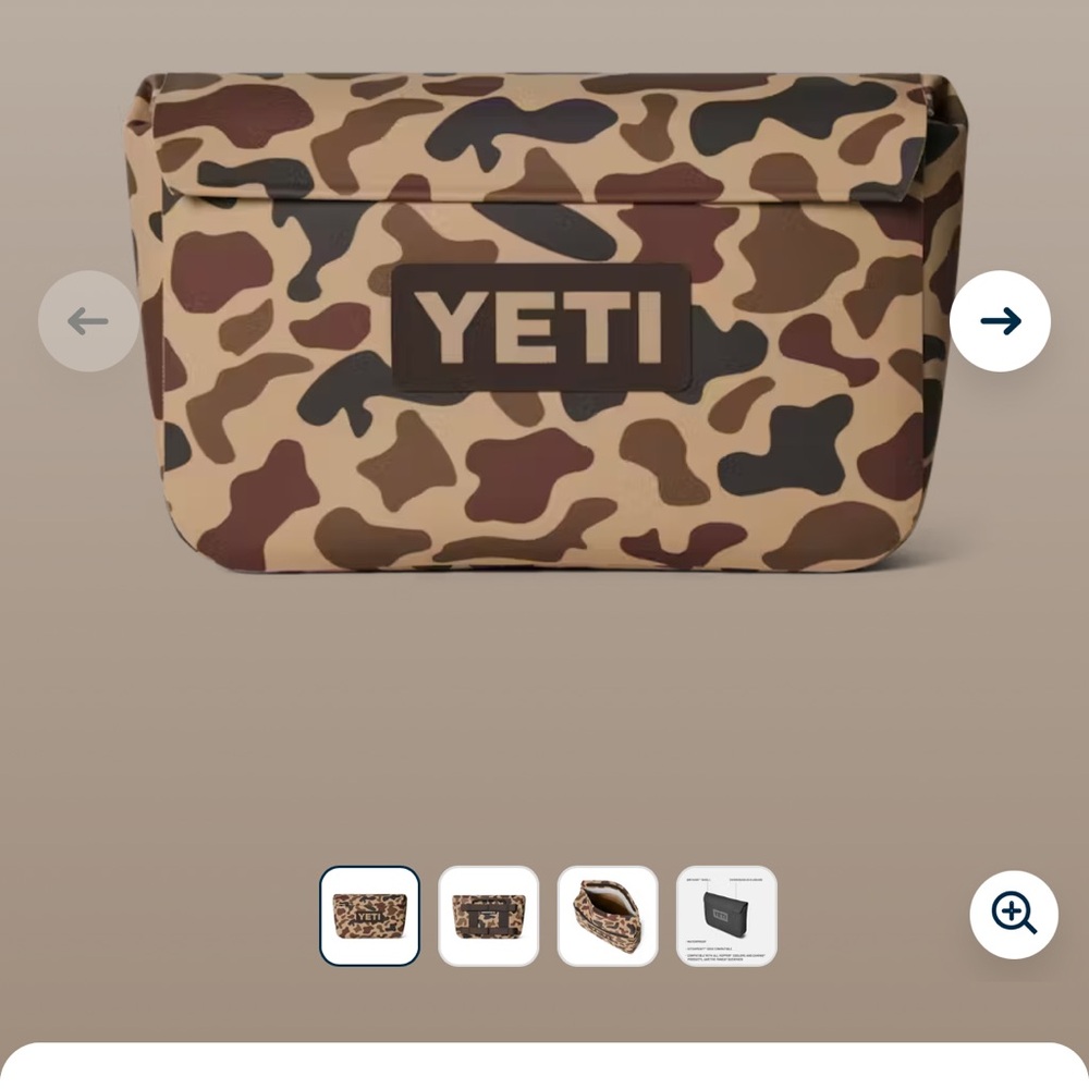 Yeti Brown Leopard Print Tote Bag - Picture 2 of 2